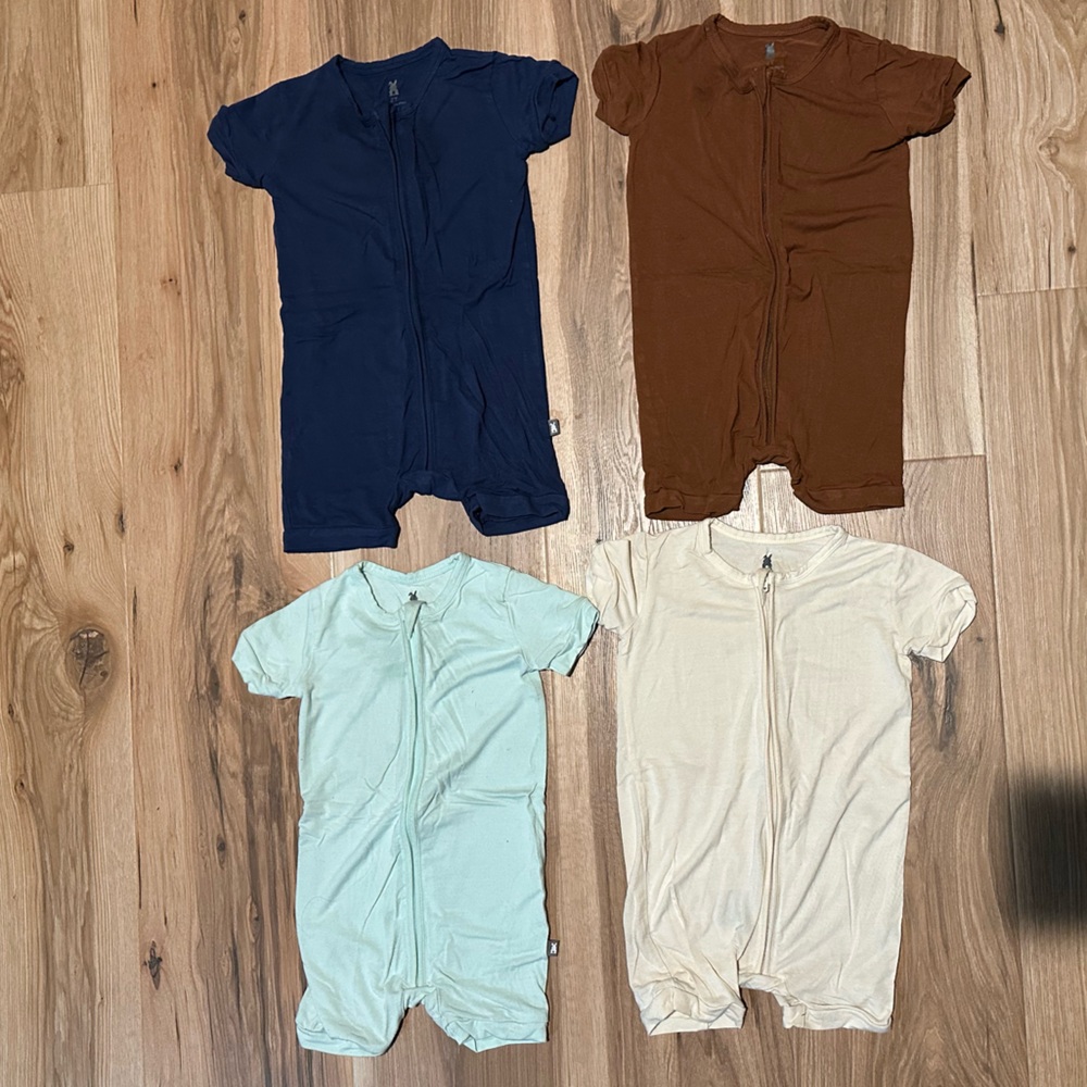 Bum Bunny Bamboo Shortie Romper Bundle 2T